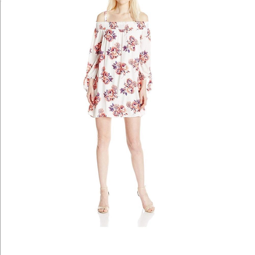 As U Wish small floral off shoulder boho dress